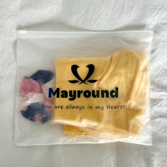 MAYROUND Seamless High Rise Yellow Bike Shorts - Picture 4 of 6